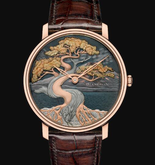 Review Blancpain Métiers d'Art Watches for sale Blancpain Shakudō Replica Watch Cheap Price 6615 3616 55B